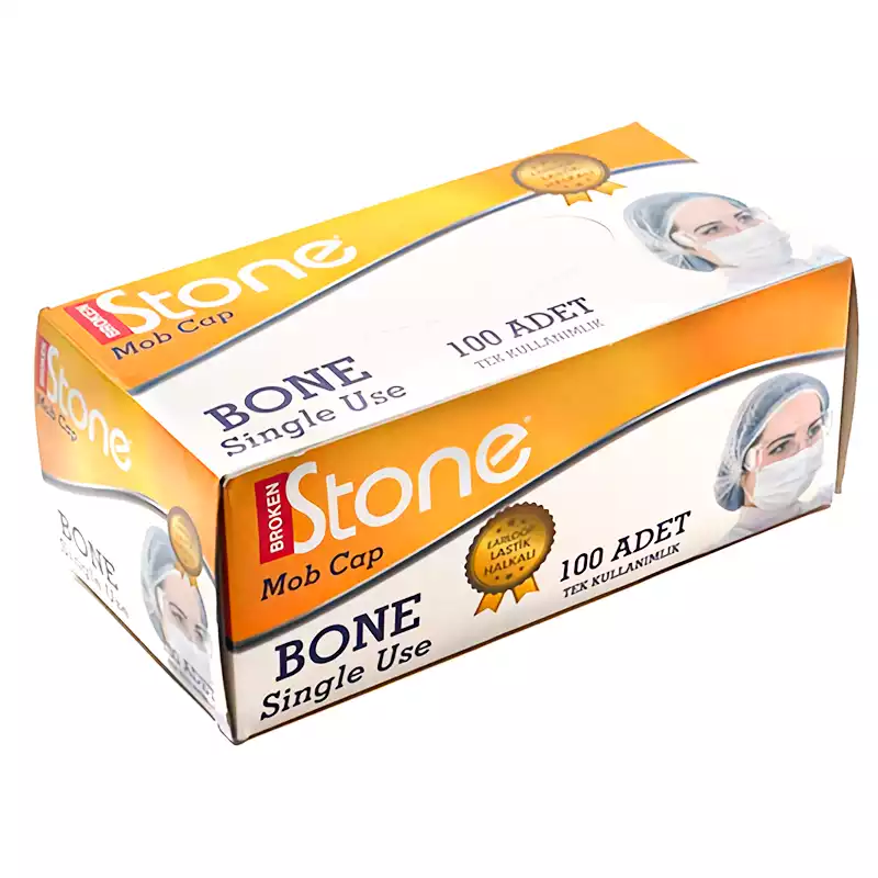 Stone Tek Kullanımlık Bone Kutulu 100 Adet - Thumbnail