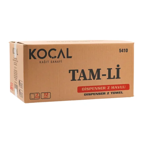 Tamli Dispenser Z Katlı Havlu 100 Lü 12 Paket Koçal - 3