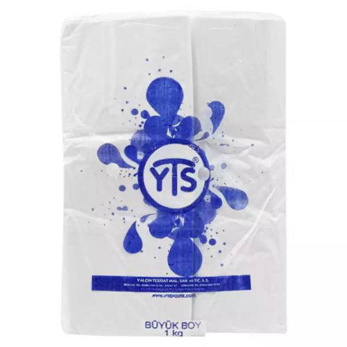 YTS Beyaz Atlet Poşet Büyük Boy 30x60 Hışır Poşet - 2