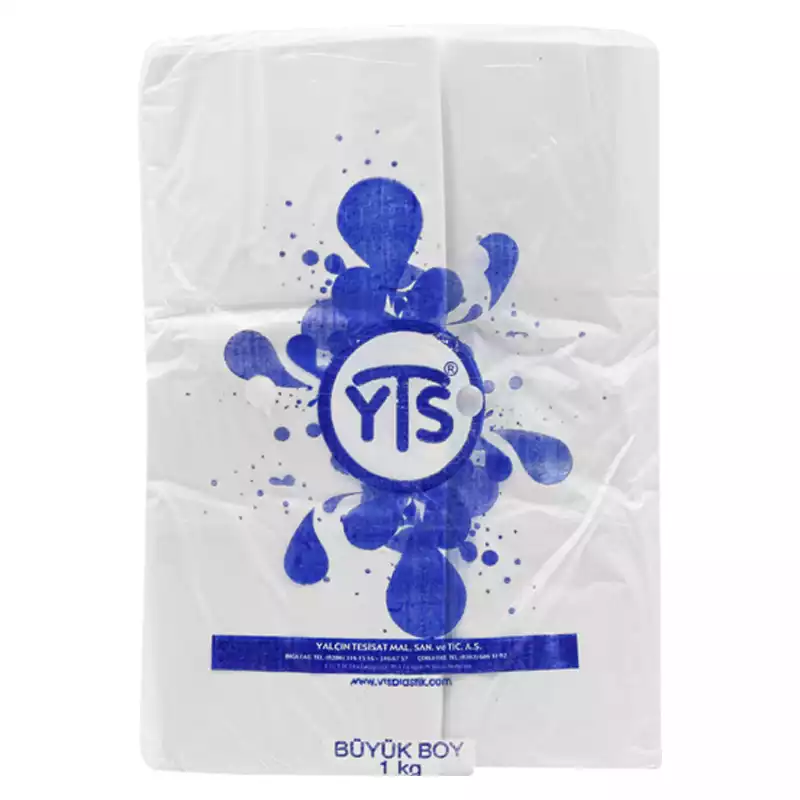 YTS Beyaz Atlet Poşet Büyük Boy 30x60 Hışır Poşet - 2