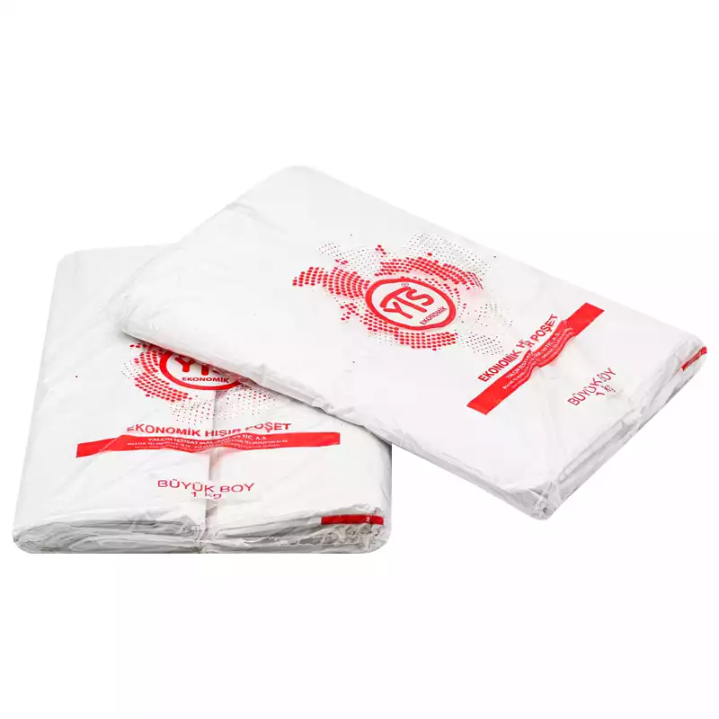 YTS Ekonomik Şeffaf Atlet Poşet Büyük Boy 30x60 Hışır Poşet - 3