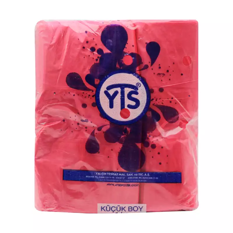 YTS Kırmızı Atlet Poşet Küçük Boy 24x42 Hışır Poşet - 2