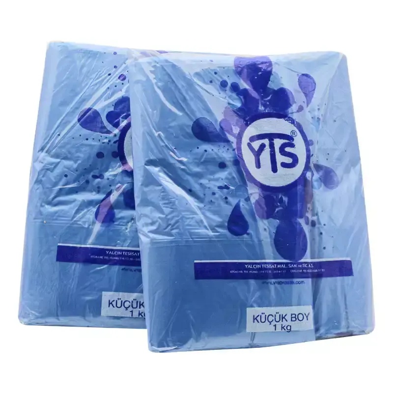 YTS Mavi Atlet Poşet Küçük Boy 24x42 Hışır Poşet - 3