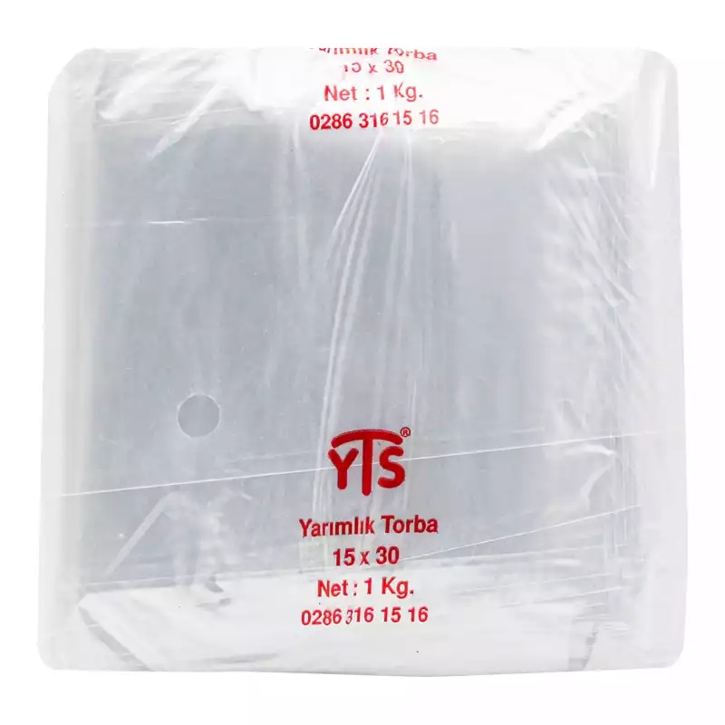 YTS Naylon Torba 15x30 Yarımlık Bakkaliye Torbası Naylon Poşet - YTS