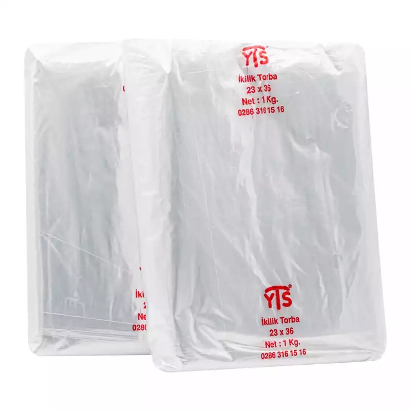 YTS Naylon Torba 23x36 İkilik Bakkaliye Torbası Naylon Poşet - YTS (1)