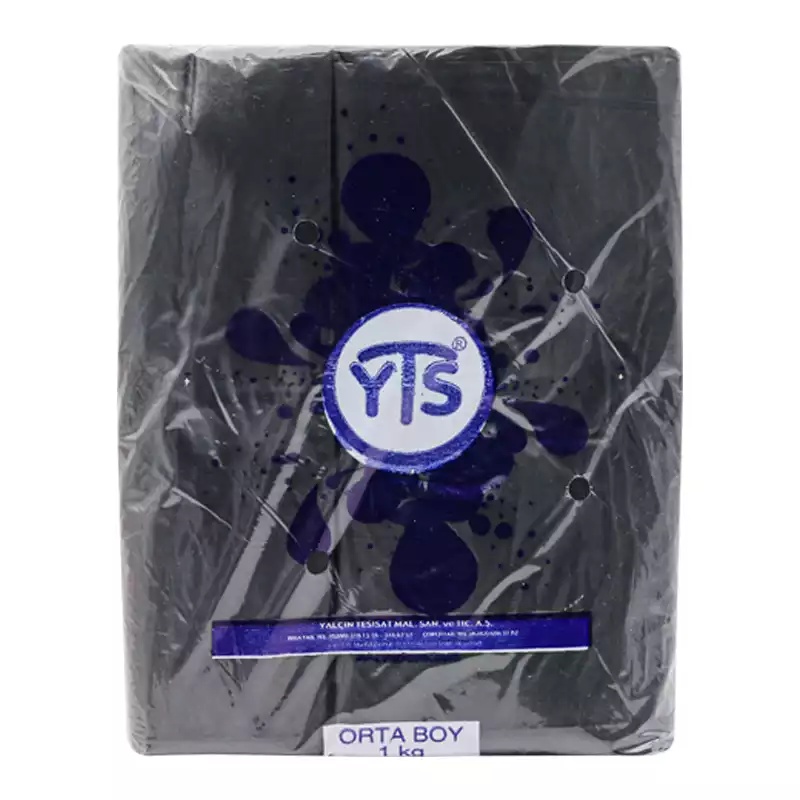 YTS Orta Boy Atlet Poşet Siyah Hışır Poşet - YTS (1)