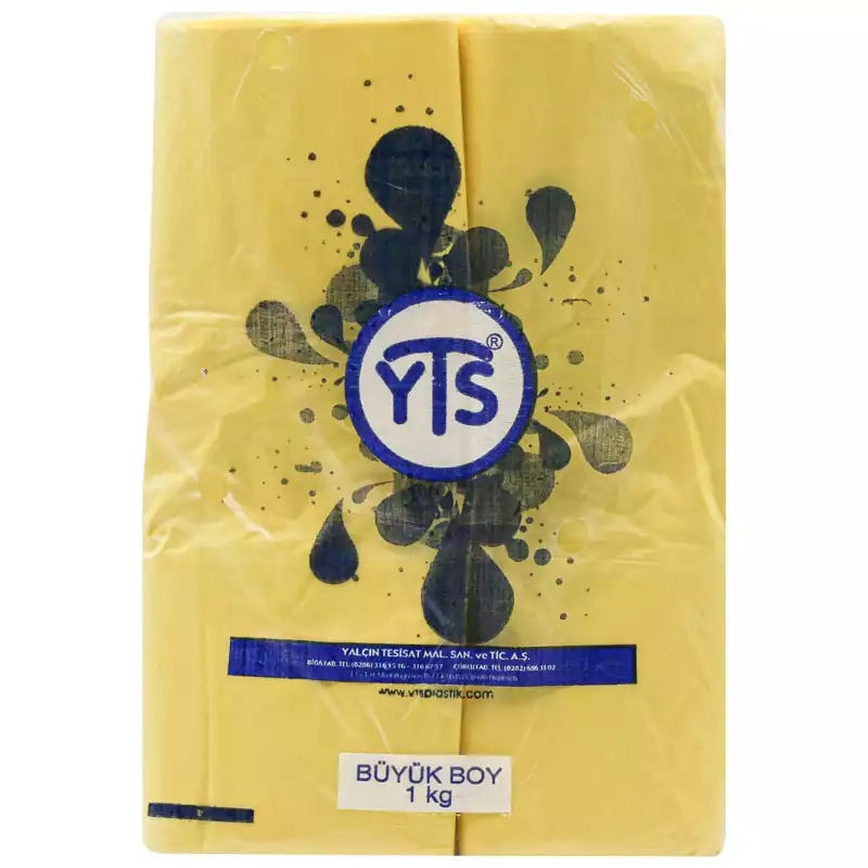 YTS Sarı Atlet Poşet Büyük Boy 30x60 Hışır Poşet - 2