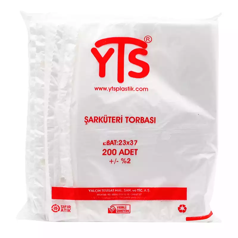 Yts Şarküteri Torbası 2'lik 23x37 200 Adet Şarküteri Poşeti - 1