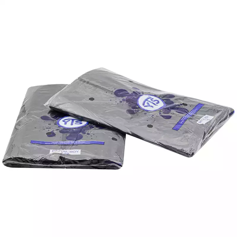 YTS Siyah Atlet Poşet Battal Boy 35x65 Hışır Poşet - 4