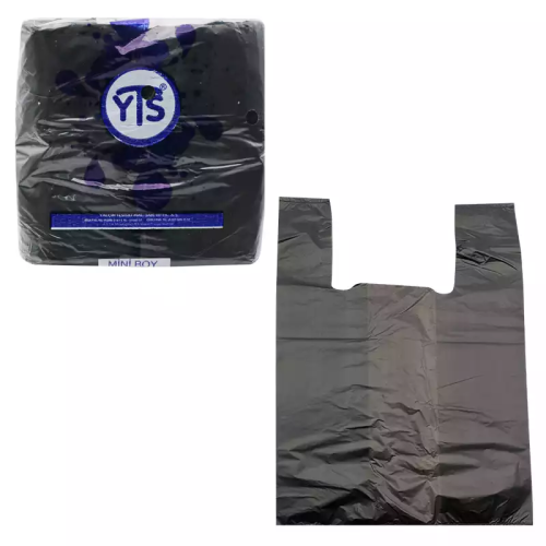 YTS Siyah Atlet Poşet Mini Boy 20x35 Hışır Poşet - 1