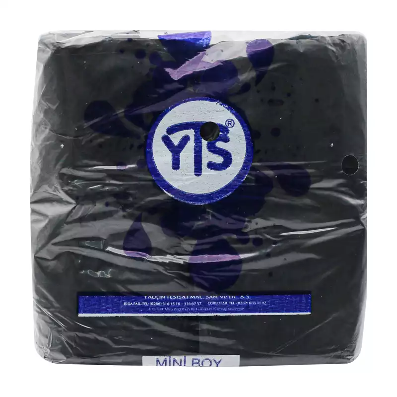 YTS Siyah Atlet Poşet Mini Boy 20x35 Hışır Poşet - 4