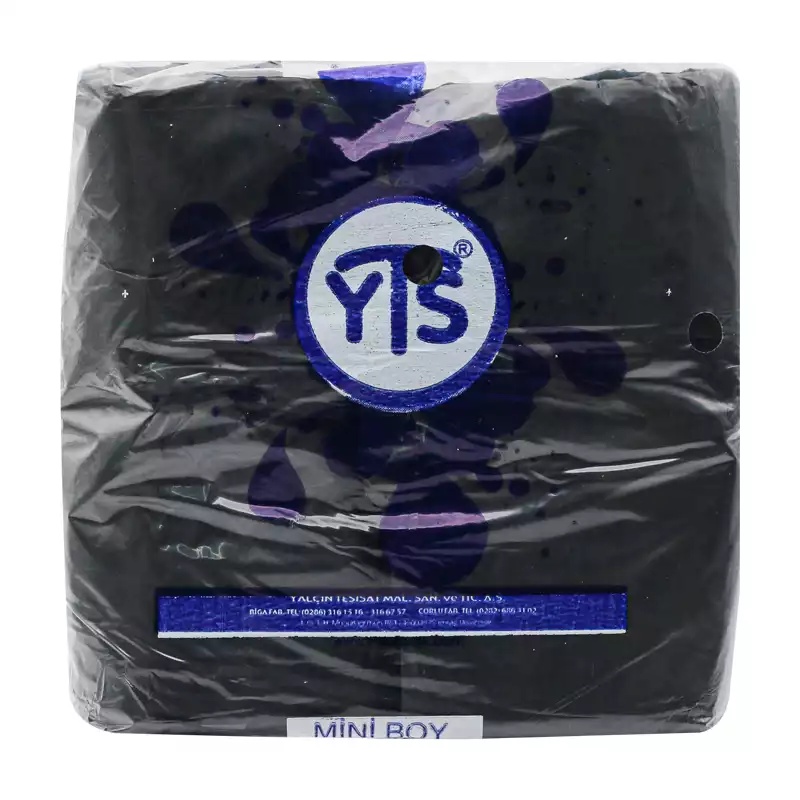 YTS Siyah Atlet Poşet Mini Boy 20x35 Hışır Poşet - 1