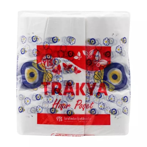 YTS Trakya Nazar Boncuk Baskılı Poşet Küçük Boy 24x40 Atlet Poşet - YTS (1)