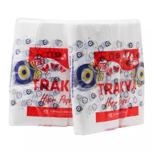 YTS Trakya Nazar Boncuk Baskılı Poşet Küçük Boy 24x40 Atlet Poşet - 3
